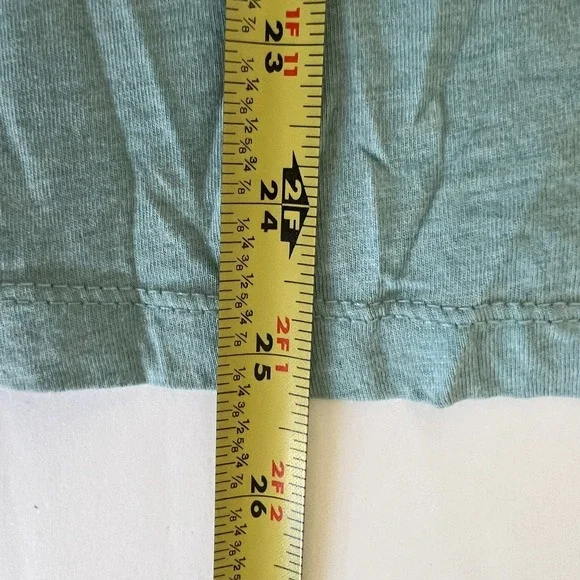 Garnet Hill Sz L Blue Floral Embroidered Top Cotton Modal Boho Cottagecore Artsy - Picture 9 of 11